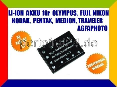 Akku F&uuml;r Fujifilm Fuji Finepix Z10fd Z20fd Z30 Z33wp Z35 Accu Np45 Batterie X756